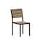 Flash Furniture Natural/Gray Armless Faux Teak Patio Dining Chair SB-CA108-NAT-GG - alternate 10